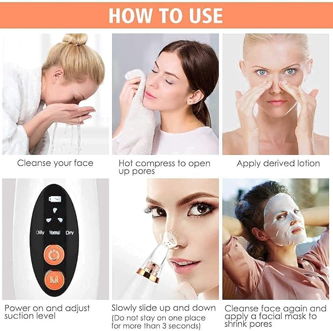 Glow effortlessly with the Blackhead Removal Machine