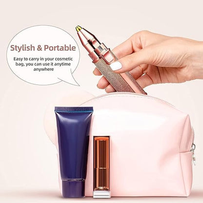 2-in-1 Electric Facial Hair Remover for Women – Eyebrows, Upper Lips & Nose Hair