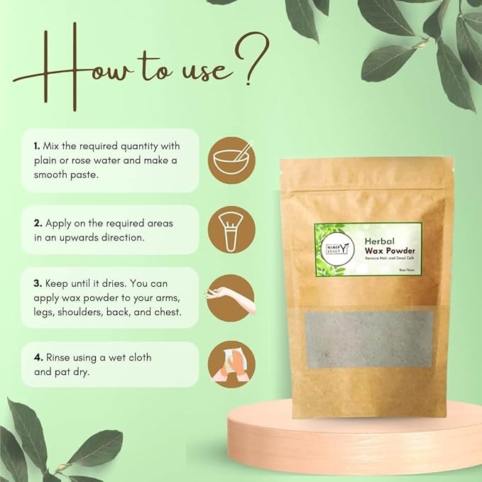 Herbal Wax Powder 50 gm each Pack of 2