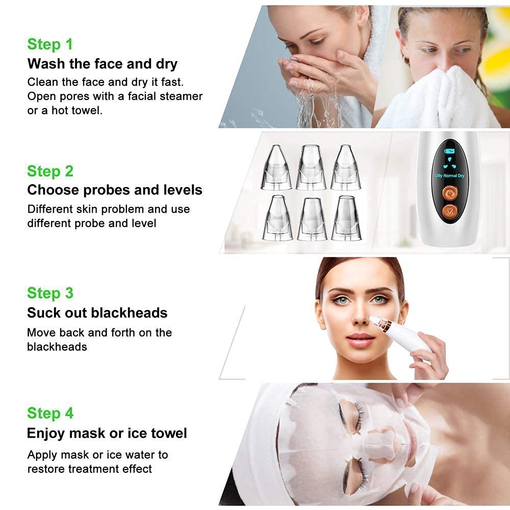 Glow effortlessly with the Blackhead Removal Machine